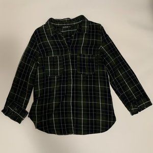 Womens Cotton On Plaid Button Down Shirt
